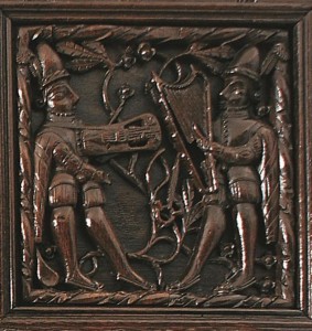 Musicians on the Cotehele Cupboard