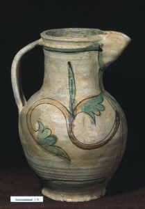 A wine jug from Cydweli castle 